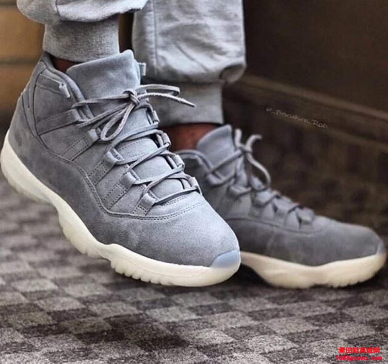 Air Jordan 11 PRM Grey Suede 乔