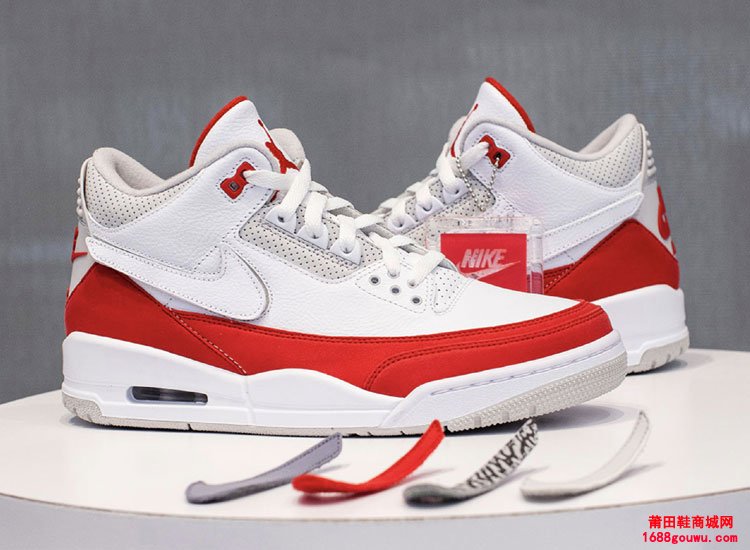 Air Jordan 3 Tinker AJ3白红手稿