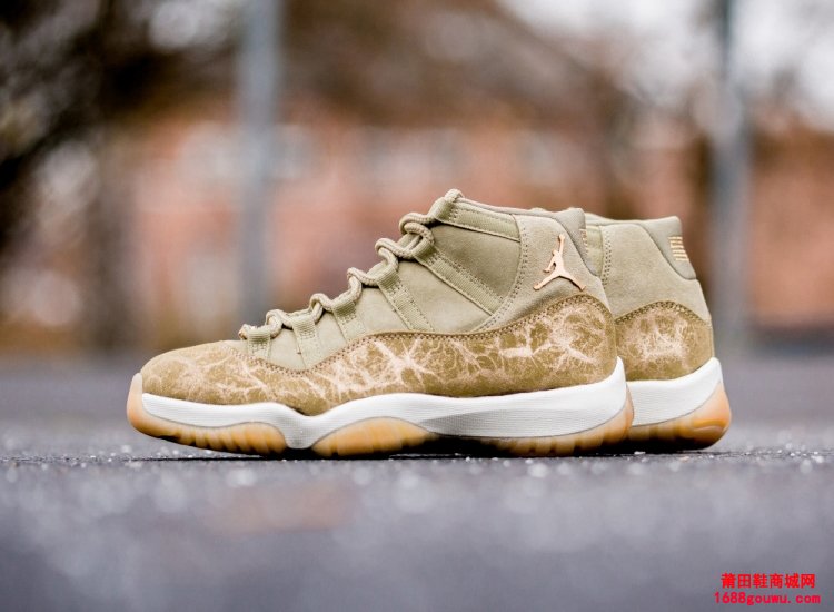 Air Jordan 11 AJ11 GS 金丝橄榄